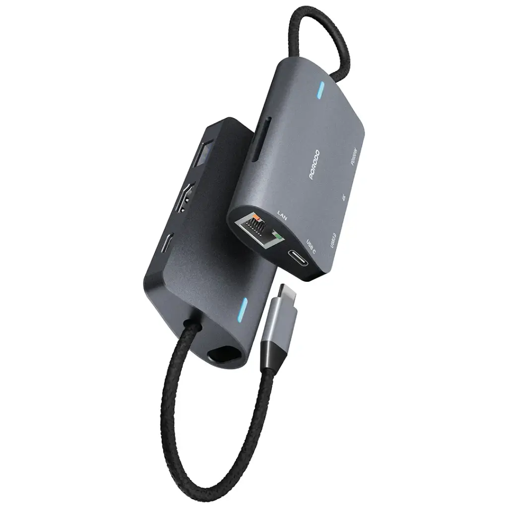 Porodo 7-in-1 Multi-Port USB-C Hub