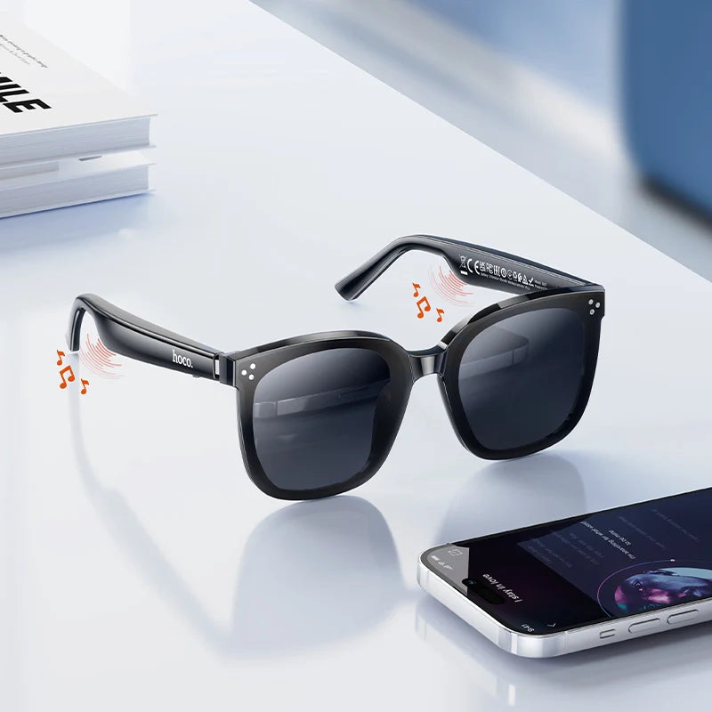 Wireless Air Conduction Audio Sunglasses Bluetooth 5.3 HOCO DI87