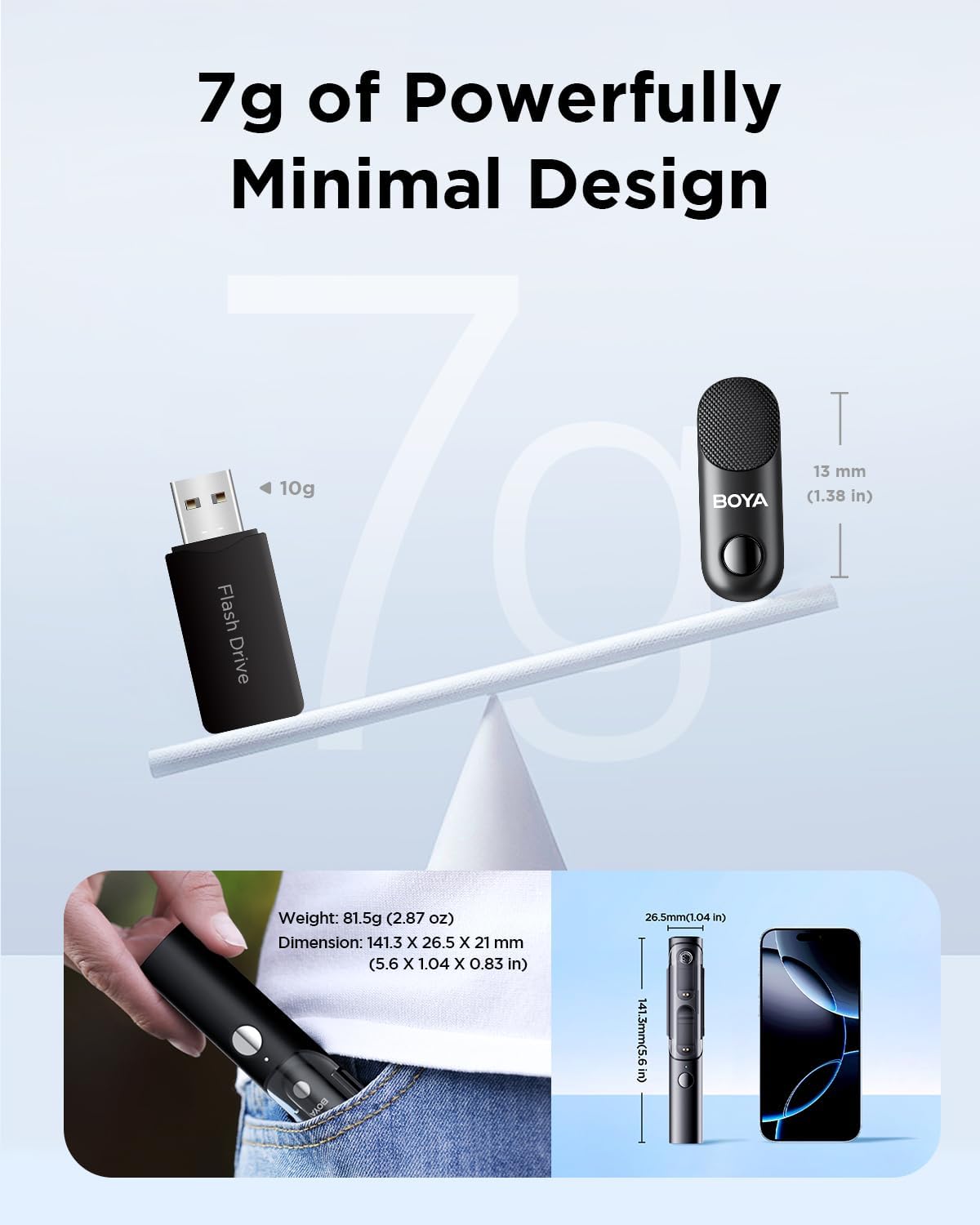 BOYA MAGIC-05 Wireless Microphone System 4-in-1 AI Noise Cancelling Mic