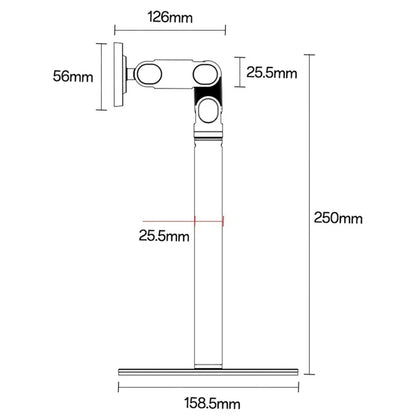 Yesido C303 desktop holder - multi-angle adjustment detail