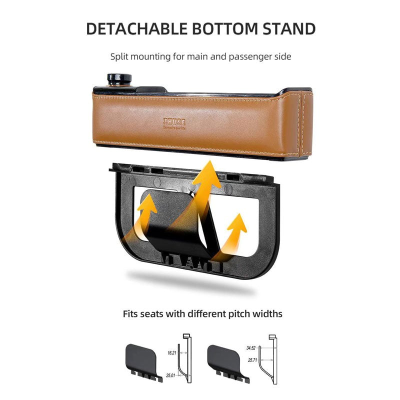 Car Organizer with Built-in USB & Type-C Ports Zhuse