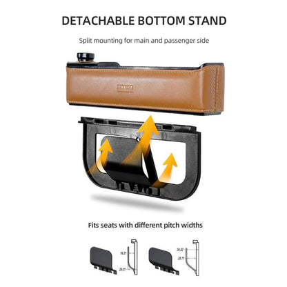 Car Organizer with Built-in USB & Type-C Ports Zhuse
