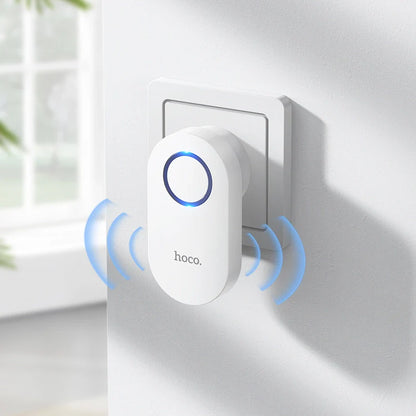 HOCO HI25 Wireless Doorbell – 60 Chimes | 150m Range | Smart Door Chime