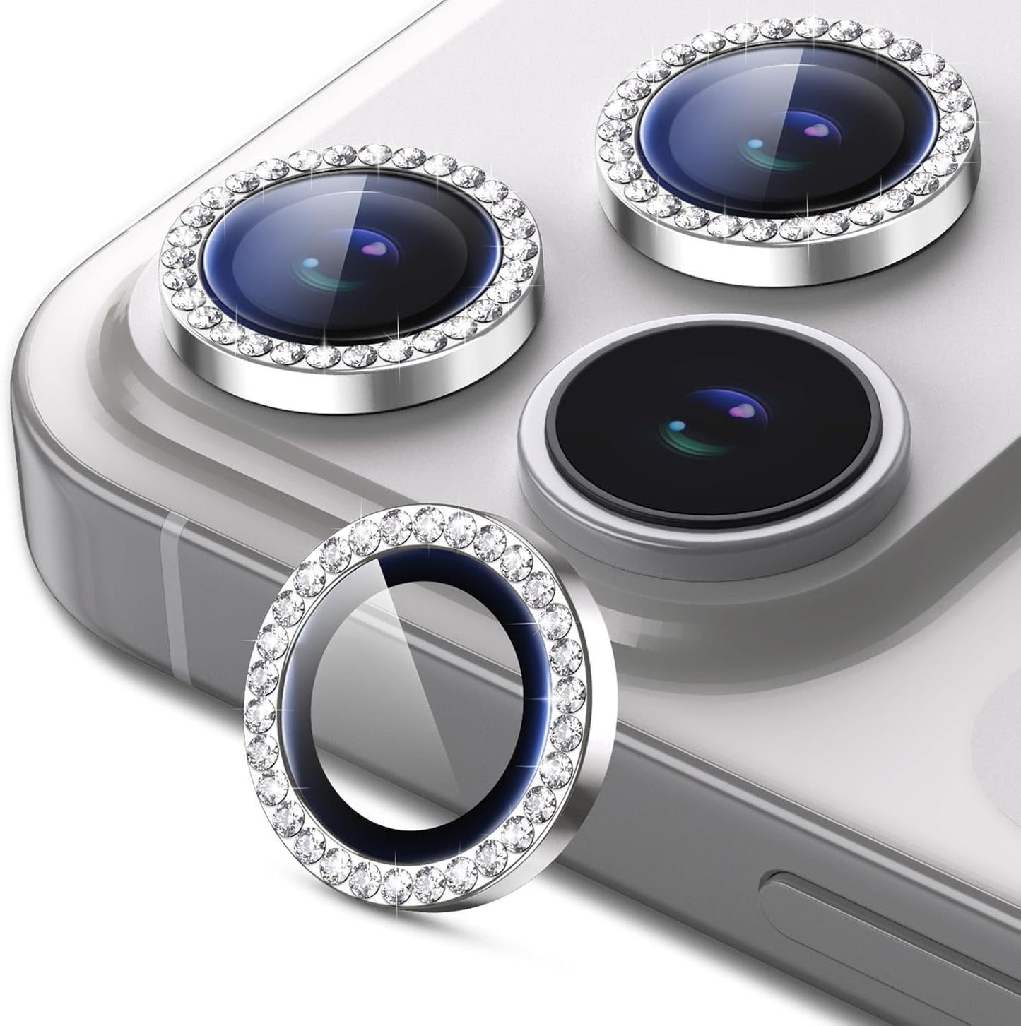 iPhone 17 Series Glitter Camera Lenses – Sparkling Protective Lens Covers