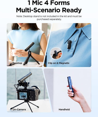 BOYA MAGIC-05 Wireless Microphone System 4-in-1 AI Noise Cancelling Mic