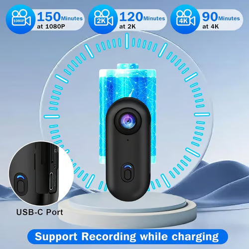WiFi enabled mini action camera with smartphone control

