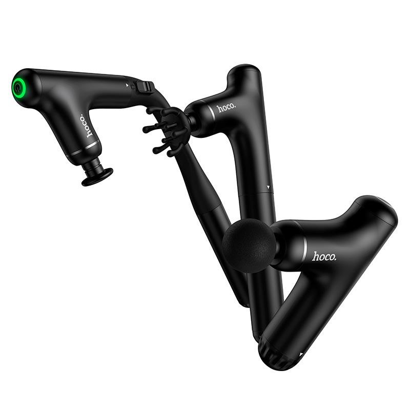 HOCO HP55 3-in-1 cordless body massager with 5 heads