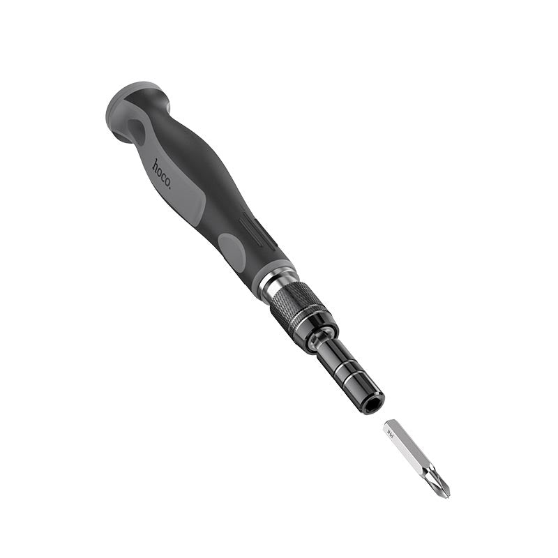 Portable repair toolkit with interchangeable screwdriver bits
