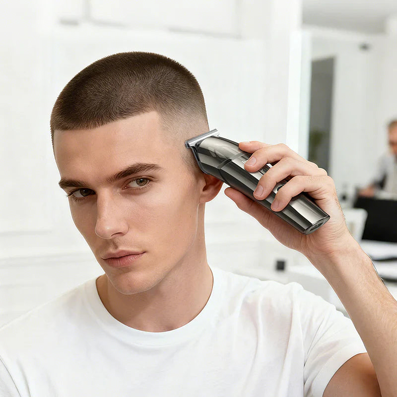 HOCO HP26 Electric Hair Clipper – 6-in-1 Grooming Set | IPX6 Waterproof | 7500 RPM