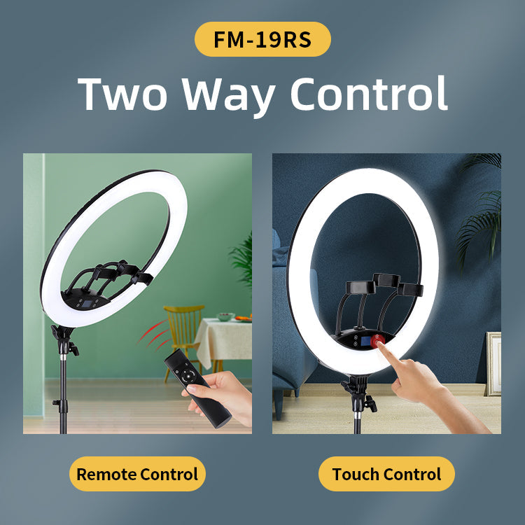JMARY FM-19RS ring light touch control panel