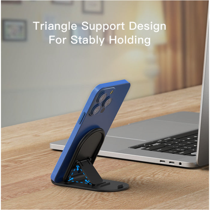 Yesido C141 folding phone stand holding a phone on a desk