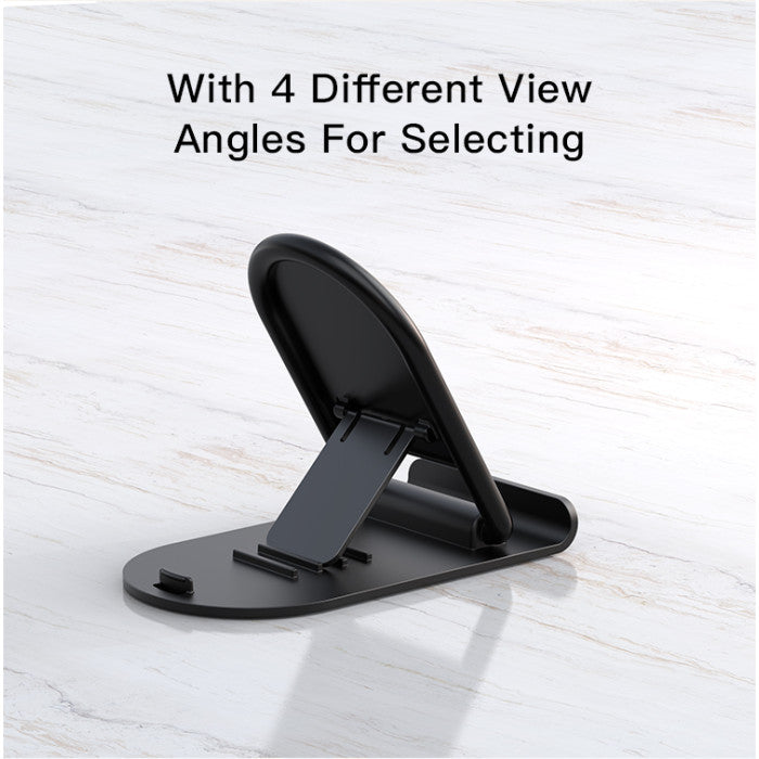 Yesido C141 folding desktop phone stand black - folded flat