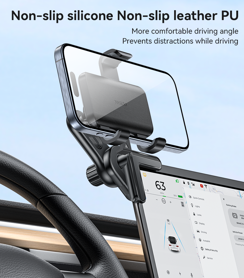 Yesido C250 360 Rotating Screen Snap-on Press Clip Phone Holder