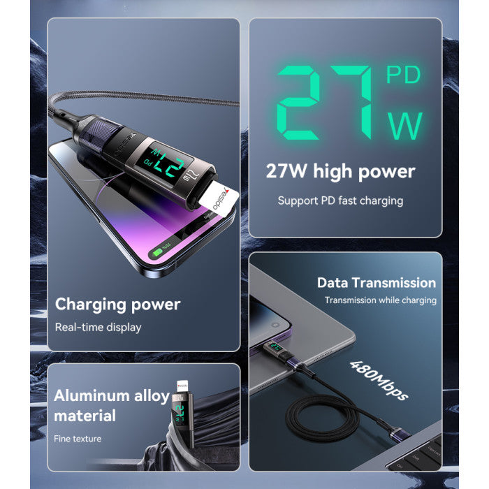Yesido GS25 Lightning to Type-C OTG Adapter Parameter
