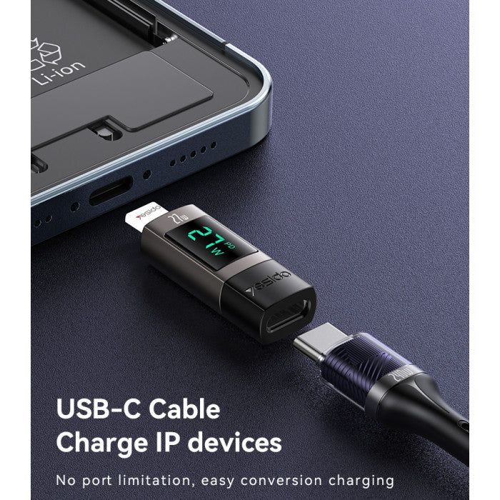 Yesido GS25 Lightning to Type-C OTG Adapter Parameter