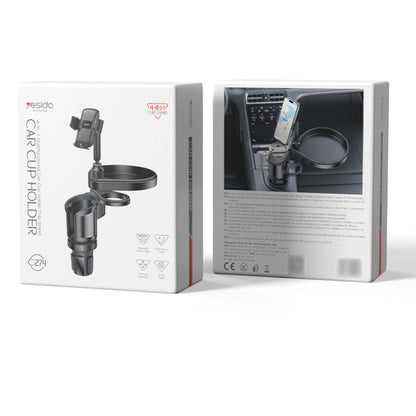 Yesido C274 720° Rotating Phone Mount – 4-in-1 Multifunctional Car Cup Holder