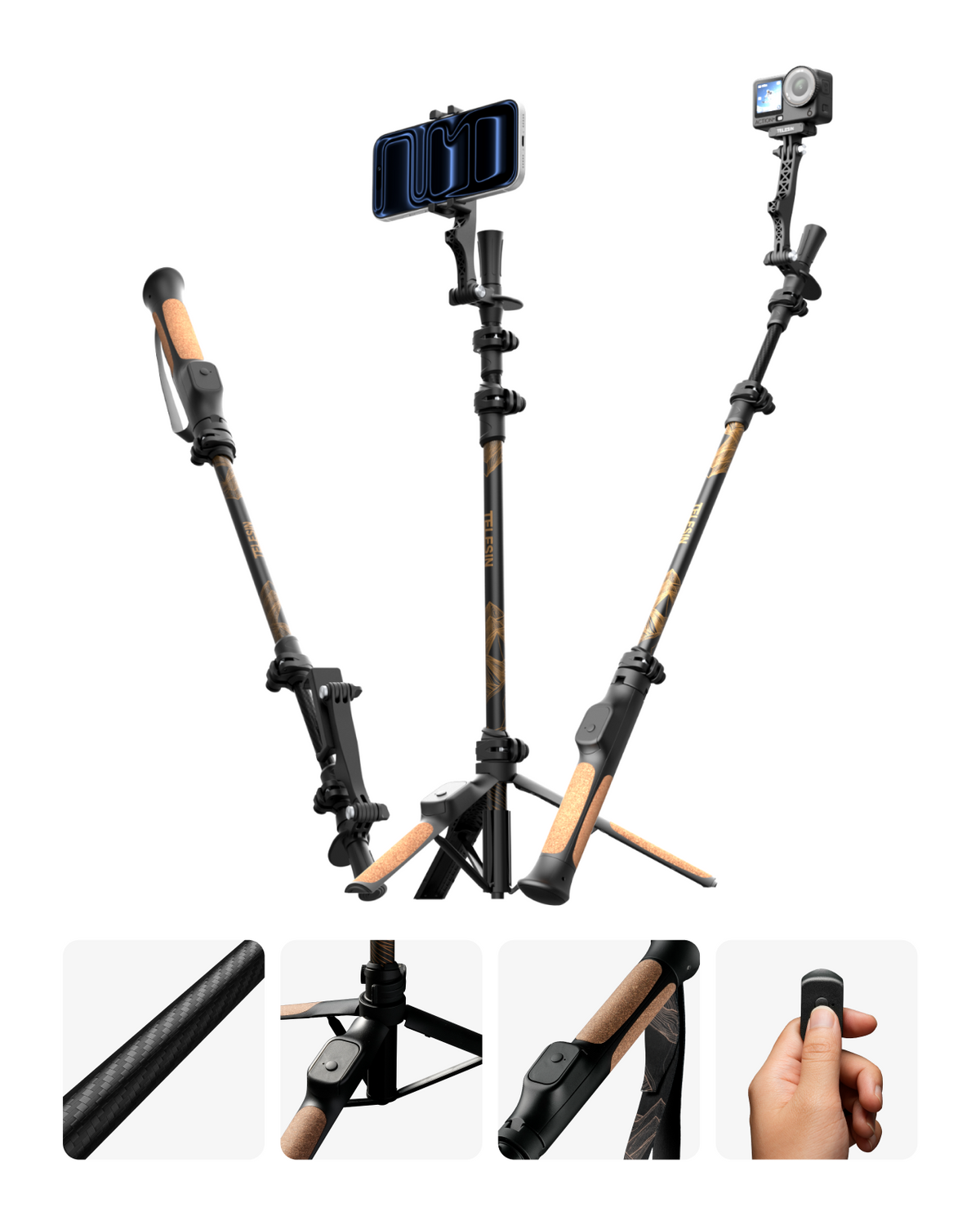 TELESIN TrekShot as trekking pole