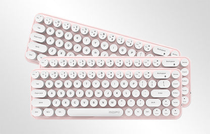 MOFII Wireless Keyboard + Mouse set Bean 68 Keys (PINK/WHITE)