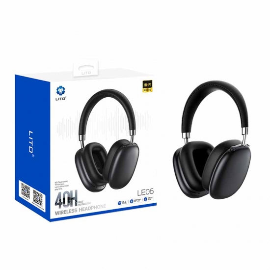 LITO LE05 over-ear Bluetooth headphones front view
