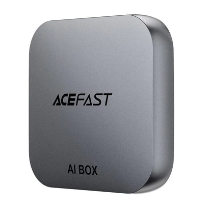 ACEFAST QC2 AI box connected to car infotainment system.
