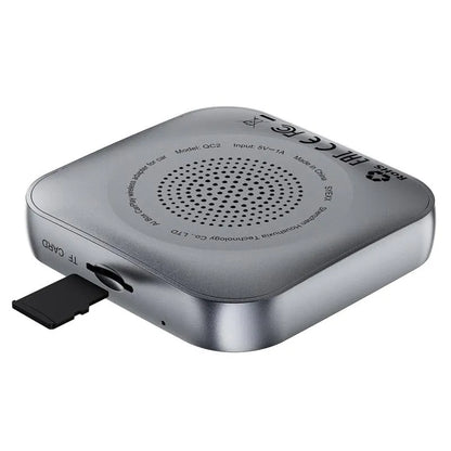 ACEFAST QC2 AI box with entertainment apps on display.
