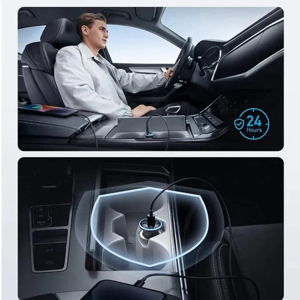 Anker 52.5W car charger for fast charging two devices simultaneously