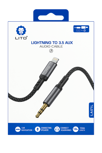 LITO LA01L Lightning to 3.5mm AUX Audio Cable