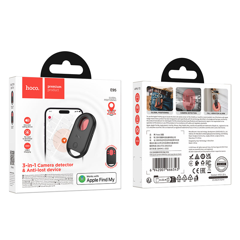 HOCO E95 3-in-1 Camera Detector & Anti-Lost Device