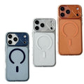 Shockproof PC Transparent Case with Metal Lens Protection Frame