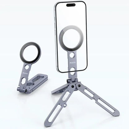 Yesido C231 magnetic folding tripod and selfie stick in tarnish