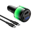 HOCO Z69A 37W Car Charger Set with USB-C Cable