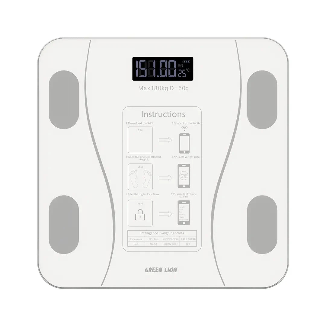 Smart Body Scale Green Lion GBC-200 – Bluetooth BMI & Body Fat Monitor