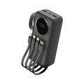Green Lion Power Pulse 30000mAh Power Bank | Built-in Cables | PD & QC 22.5W | Digital Display