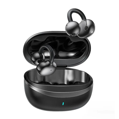 Green Lion Sonix Bluetooth earbuds with ear clip design
