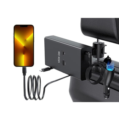 USB-C and USB-A ports on Green Lion 65W charger
