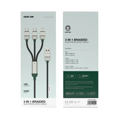 USB-A to USB-C USB-C and Lightning cable
