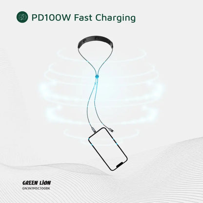Green Lion charging cable with built in vibration massager feature
