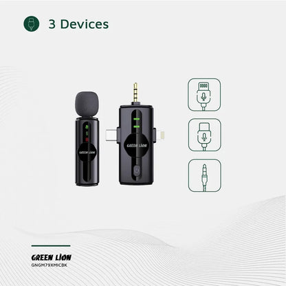 Green Lion 3-in-1 Noise Cancellation Microphone GM-79X