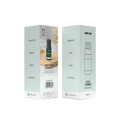 Green Lion aroma oil combo pack with eight different scents