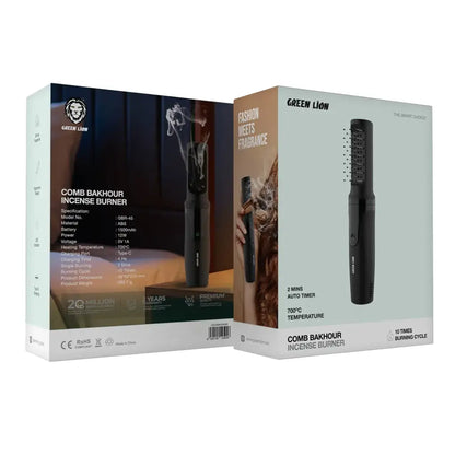 Green Lion Comb Bakhour Incense Burner – Elegant Electric Aroma Diffuser