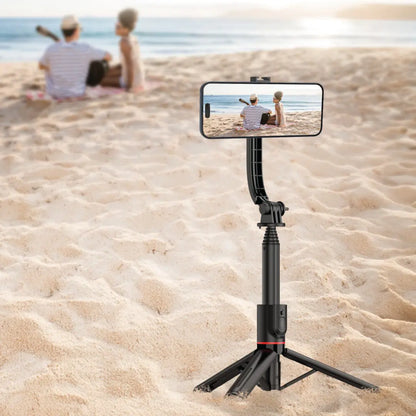 Close-up of MagSafe-compatible mount on Green Lion selfie stick.
