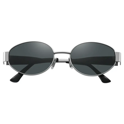Green Lion Montara sunglasses worn outdoors in sunlight
