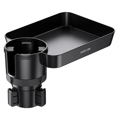 Multi-Function Car Cup Holder Tray Green Lion – 360° Food & Phone Table