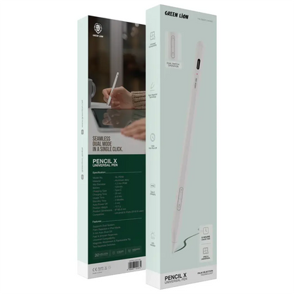 Green Lion Pencil X Universal Pen & iPad – Precision Stylus & Writing Tool - Palm Rejection