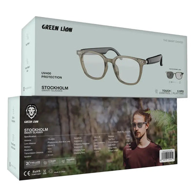 Green Lion Stockholm Smart Glasses | Photochromic Lenses | Bluetooth Audio | Touch Control