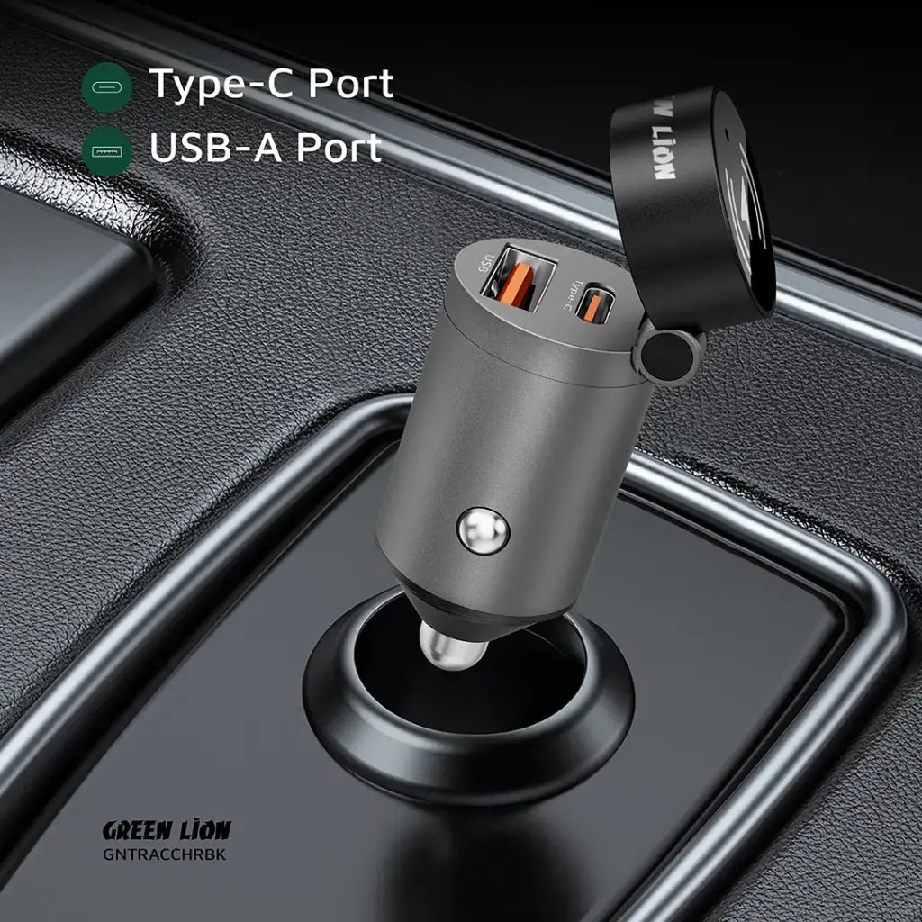 Green Lion Tracker Dual Port Car Charger