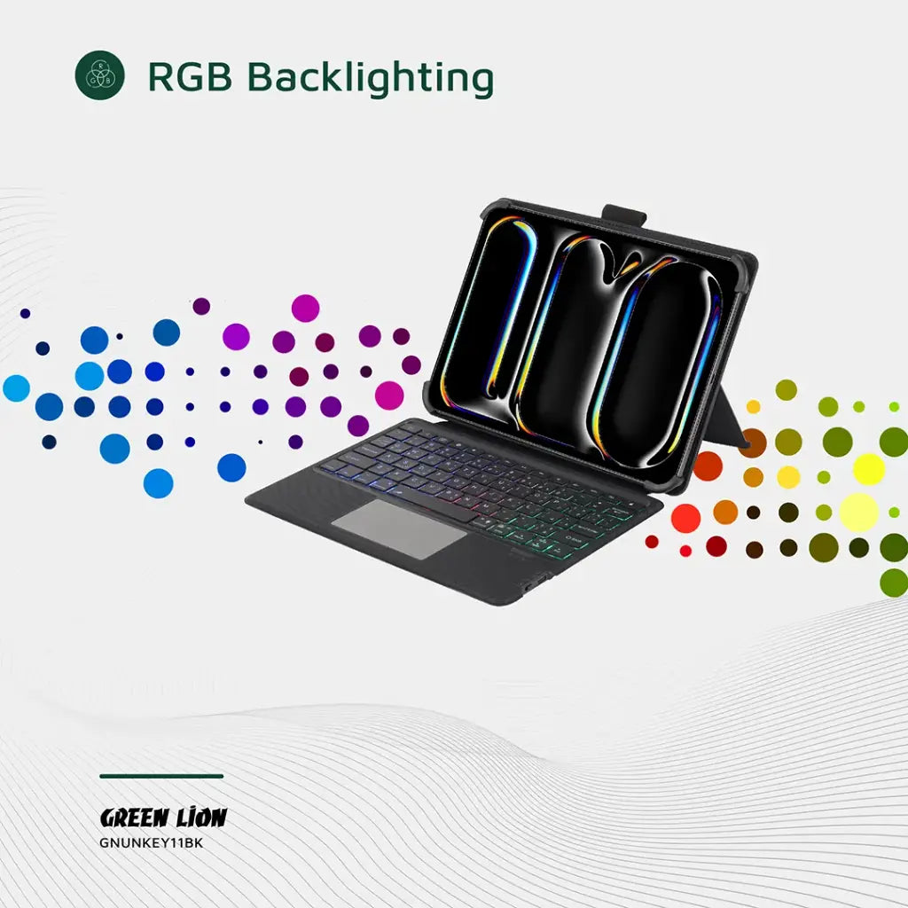 Green Lion Universal Smart Keyboard Case (Arabic & English) - Black