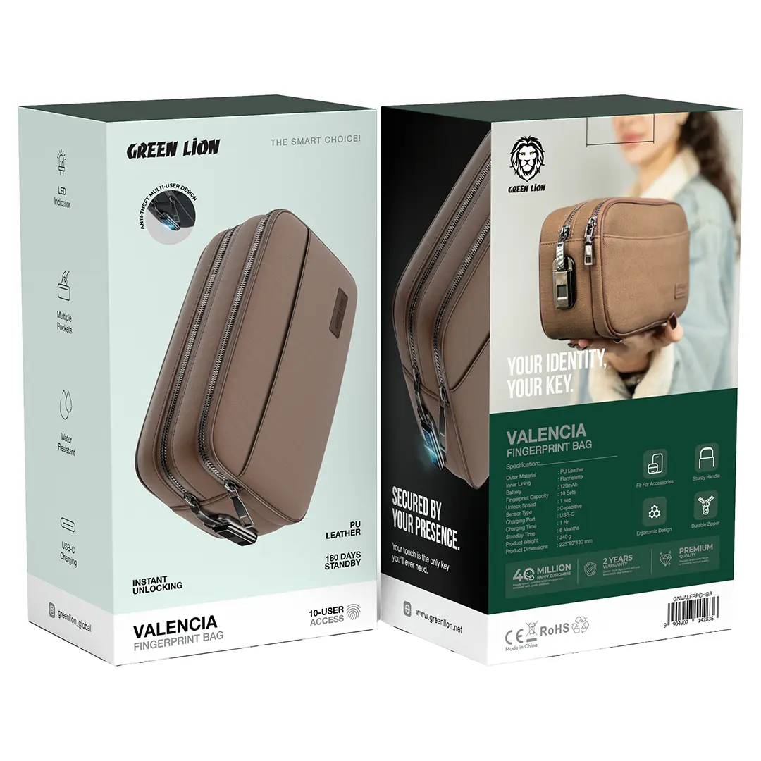 Green Lion Valencia Fingerprint Bag