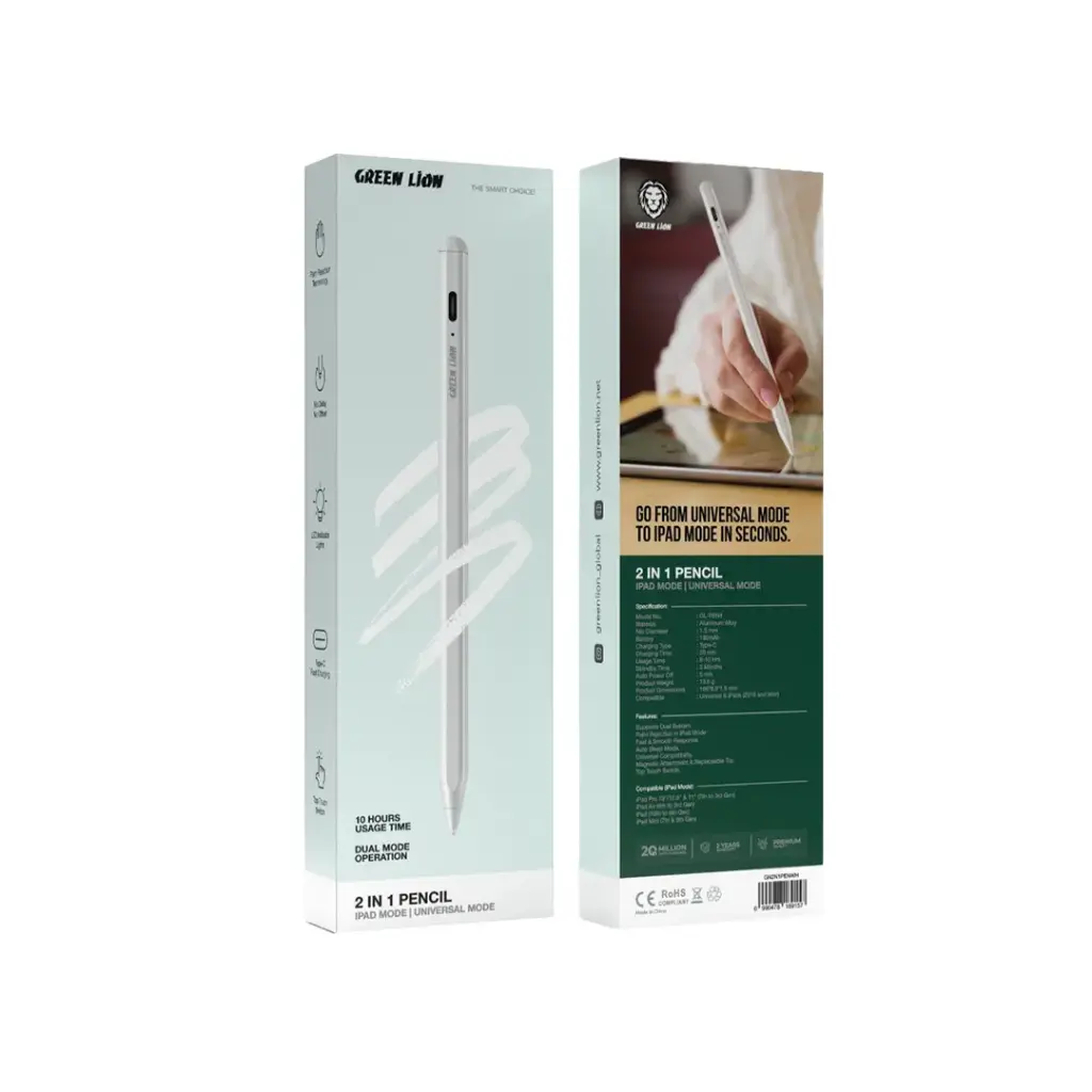 Green Lion 2-in-1 Pencil iPad and universal mode