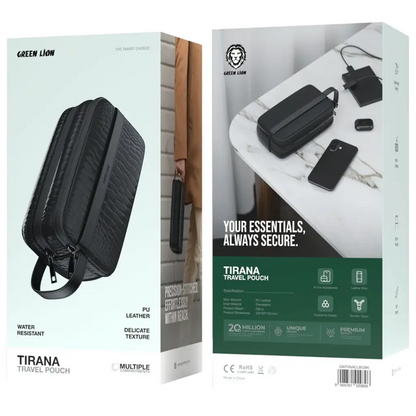 Green Lion Tirana Travel Pouch inside compartments